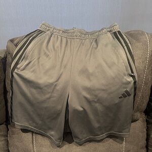 Adidas Men's Black and Gray Athletic Shorts